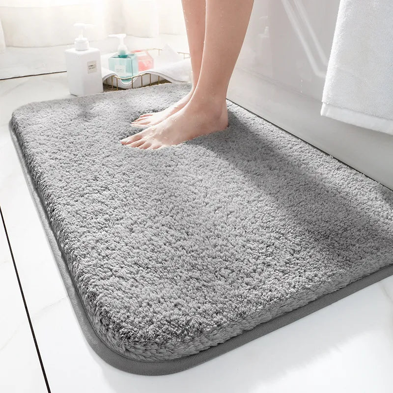 SoftStep Luxe Badmatte – Ekstra Tyk Mikrofiber Mat med Antiskli og Høy Absorpsjon | Luvikno