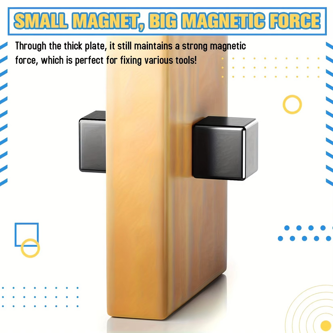 Premium Multi-Use Square Magneter med Eksepsjonell Styrke Luvikno