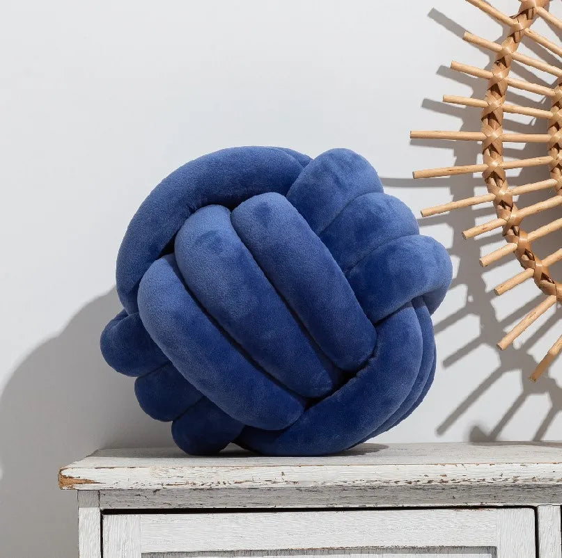 Plush Knot Cushion (Velour) | Luvikno
