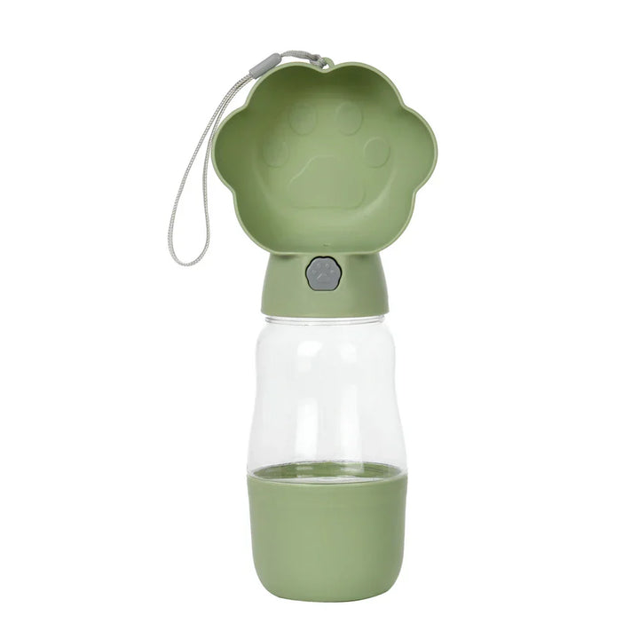 Luvikno | Droppa DuoBottle Drikkeflaske | 2-i-1 Vann- & Matdispenser for Hunder & Katter | Lekkesikker & Bærbar | 380 ml / 530 ml