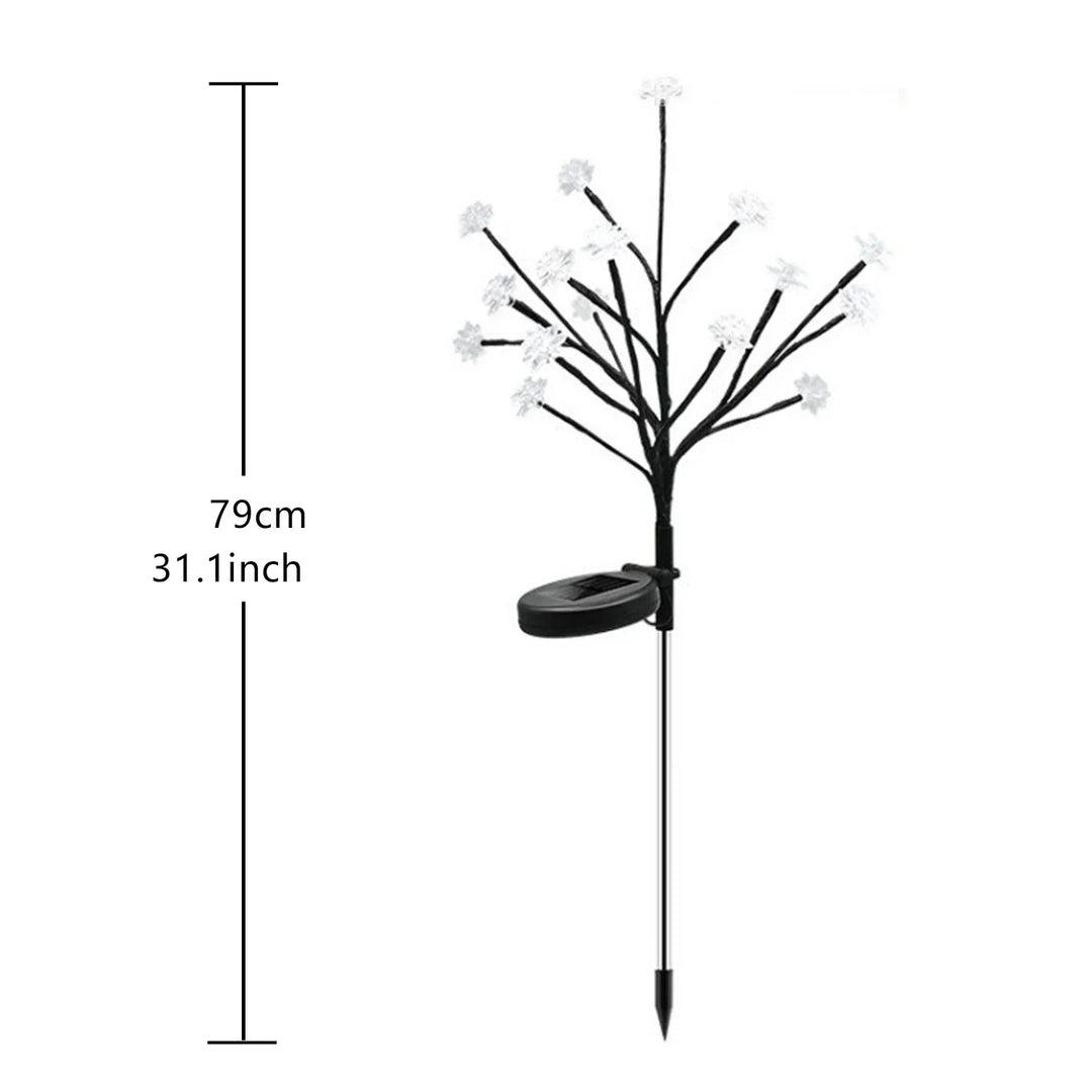 Sakura Tree Solar Flower Pathway Utendørs Lys | Luvikno