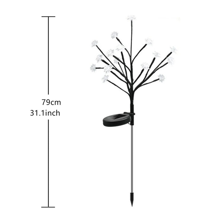 Sakura Tree Solar Flower Pathway Utendørs Lys | Luvikno