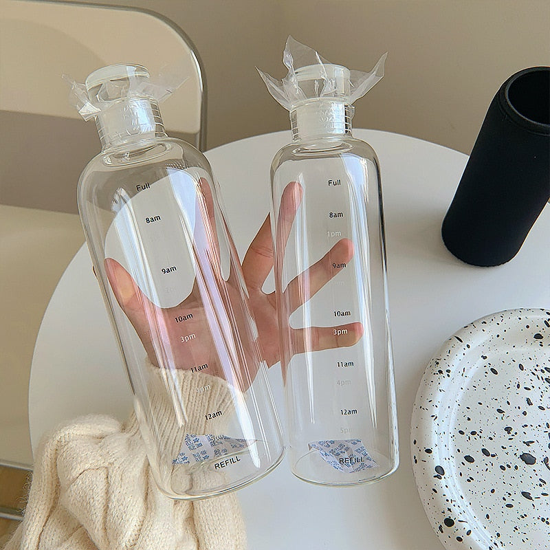Luvikno | Time Scales varmebestandig glass vannflaske