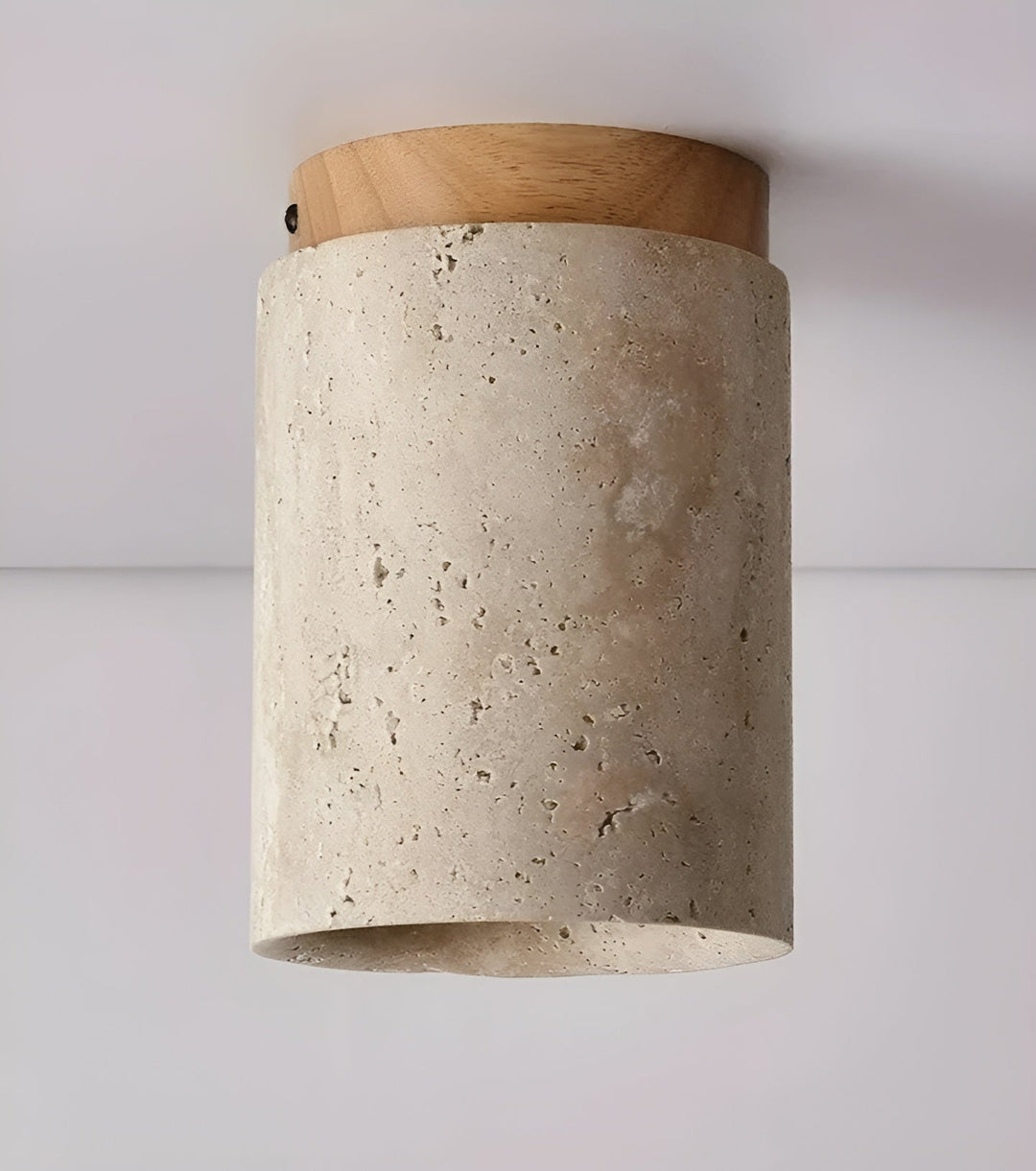 Luvikno | ZenElegance Wabi Sabi Luksus Takbelysning - Naturlig Travertin LED