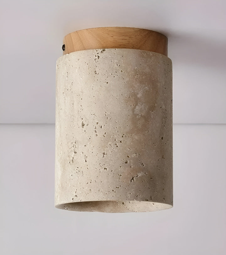 Luvikno | ZenElegance Wabi Sabi Luksus Takbelysning - Naturlig Travertin LED