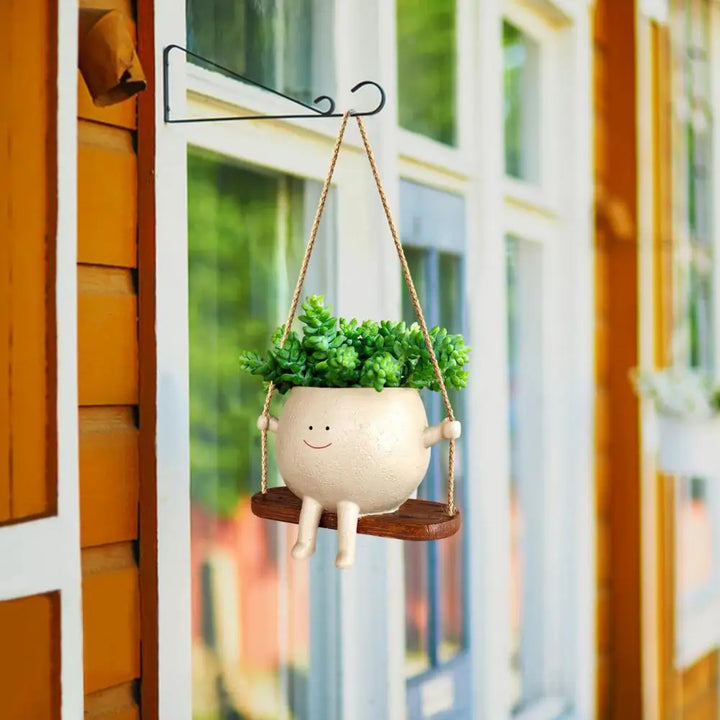 Swing Smiling Face Blomsterpotte | Luvikno