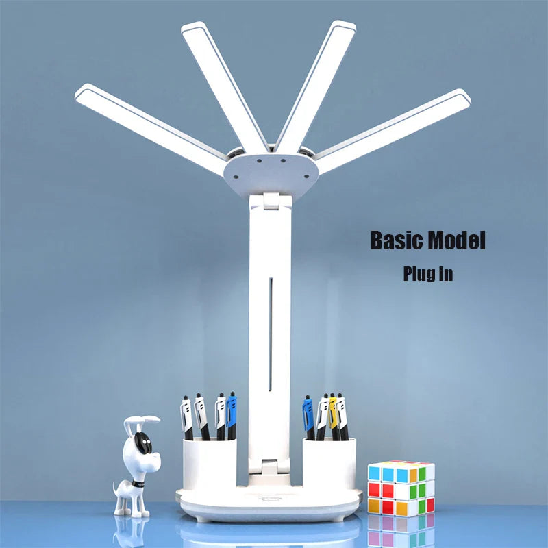 Multifunksjonell 3 i 1 Skrivebord LED Lampe | Luvikno