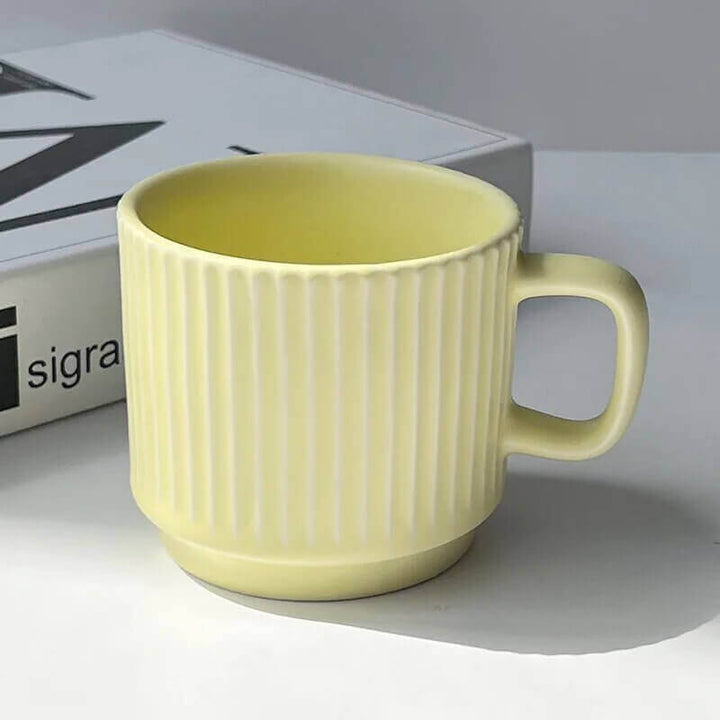 Nordisk inspirert ribbet keramikkruss for kaffe- og teelskere | Luvikno