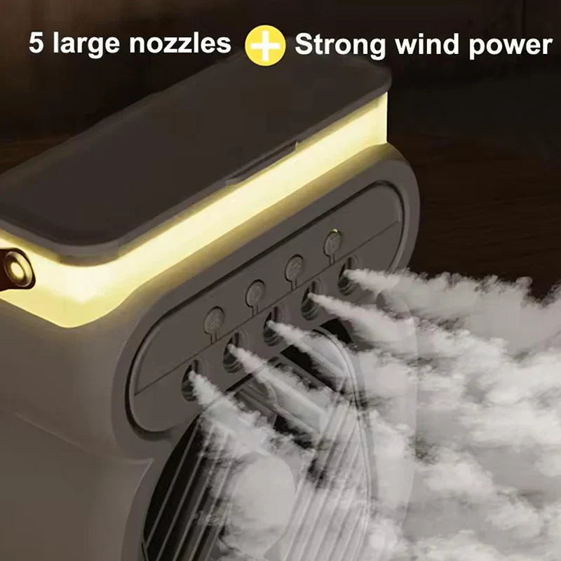 3i1 Air Cooler LED Nattlampe Luftfukter Vifte | Luvikno