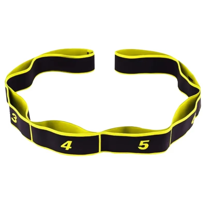 Yoga Stretch Strap with Loops for Pilates and Dance Luvikno