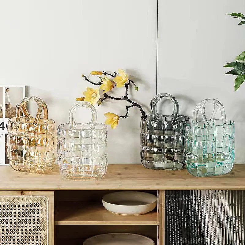 Glass Bag Vase | Luvikno