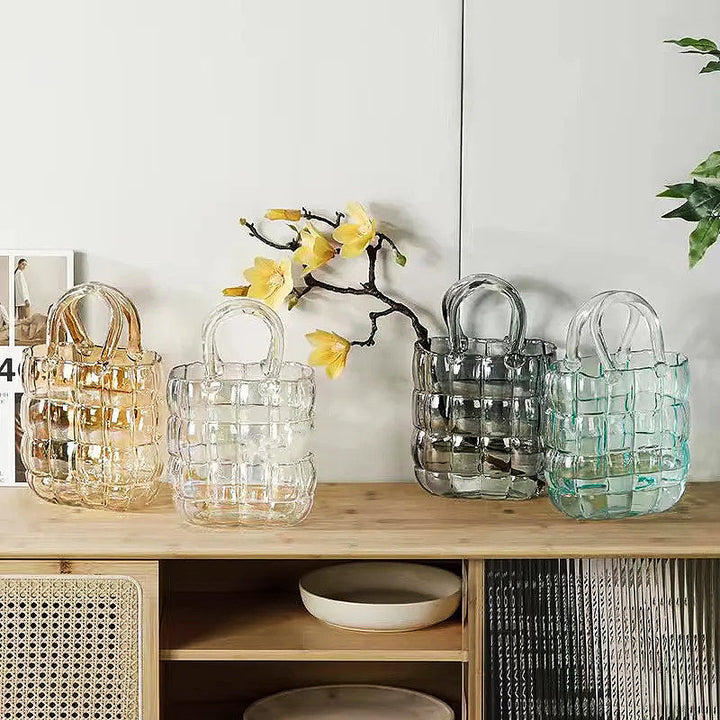 Glass Bag Vase | Luvikno