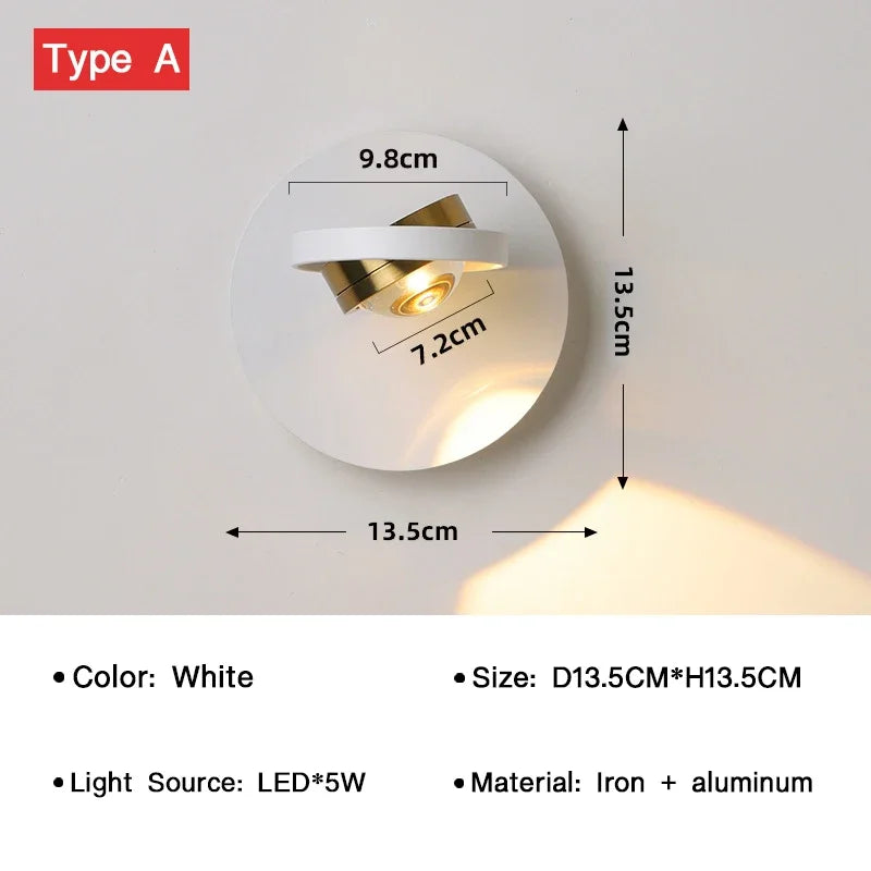 BrightTurn – Justerbar LED Vegglampe for Ethvert Rom Luvikno