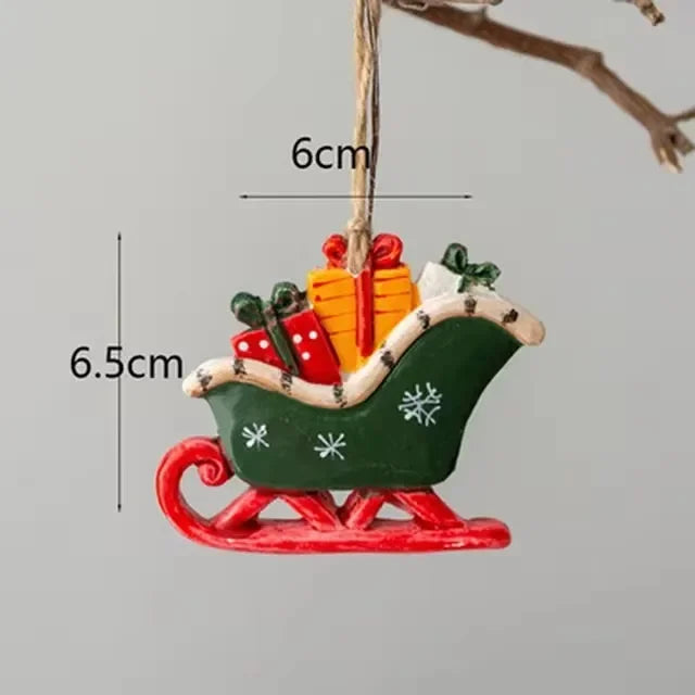 Klassisk juledekorasjon – Hengende julestrømper med elgdesign | Luvikno
