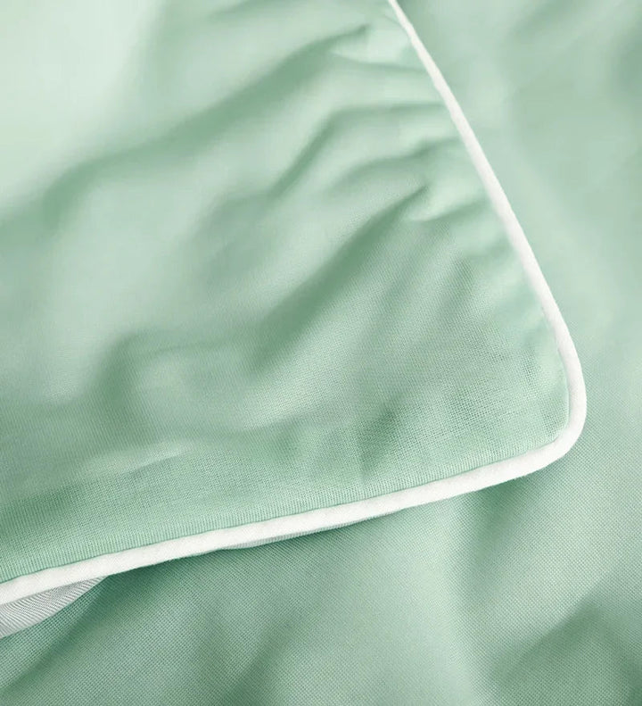 Air Condition Sommer Komforter — Ren Farge Is Silke Kjøleteppe, Lett & Glatt Twin/King Størrelse Quilt | Luvikno