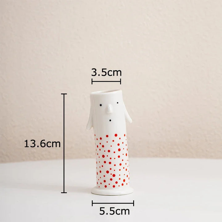 Lovely Cartoon Figures Keramikk vase | Luvikno