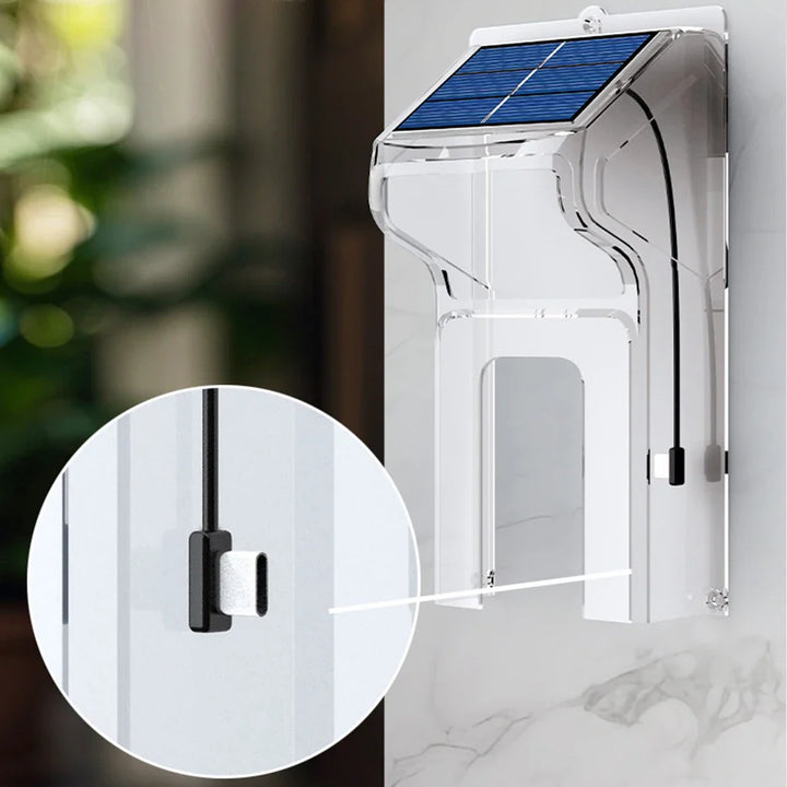 Luvikno | SecuraSun DoorCam Trådløs HD Video Dørklokke med Solenergilading og Wi-Fi | IP65 Vanntett