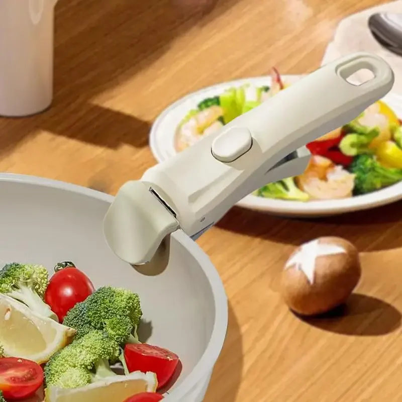 Luvikno | Flexigrip Avtakbar Universell Kjele Håndtak | Varmeresistent & Ergonomisk | For Panner & Kjeler | En-Hånds Betjening