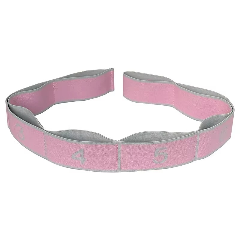 Yoga Stretch Strap with Loops for Pilates and Dance Luvikno