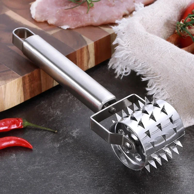Luvikno | SteelTender Kjøttmørner | Rustfritt Stål Kjøttmørner med Hammerhode | For Biff, Schnitzel & Svinekjøtt | 18 cm