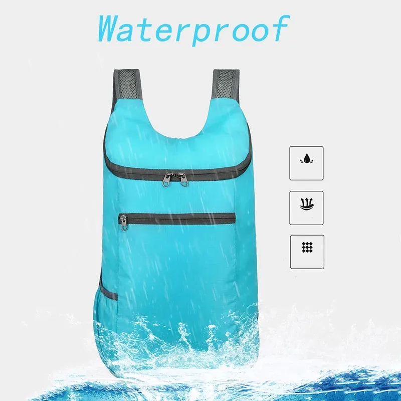Luvikno | SkyFold LitePack | Sammenleggbart Utendørs Ryggsekk 20L | Vanntett & Ultralett | For Reise, Fotturer & Fritid | Unisex