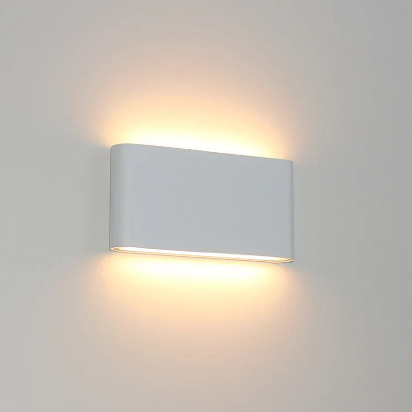 Værbestandig LED vegglampe, Robust dekorativ vegglampe for innendørs og utendørs bruk | Luvikno
