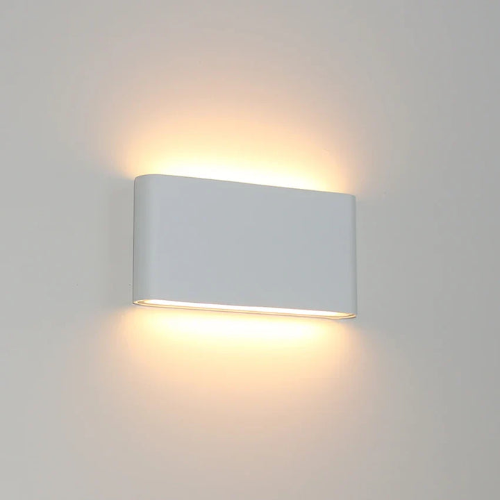 Værbestandig LED vegglampe, Robust dekorativ vegglampe for innendørs og utendørs bruk | Luvikno