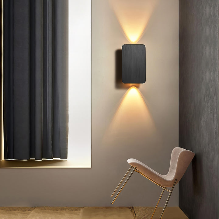 Vegglampe Moderne Metall Rektangulær LED Innendørs Luvikno