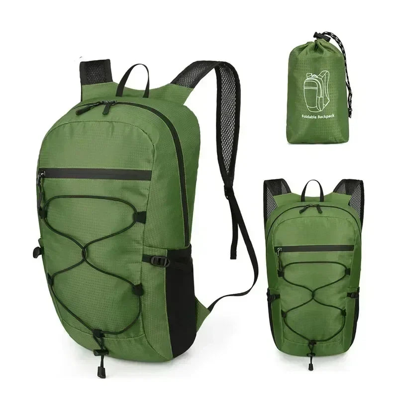 Luvikno | Utendørs Ryggsekk PackLite 20 L | Ultralett & Vanntett | Sammenleggbar for Reise & Fotturer