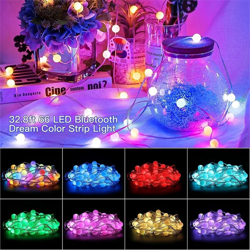 Luvikno | Lumavo LED Lyskastere Smart RGBIC | USB-drevet | Fargebytte & Musikkmodus | For hage & dekorasjon