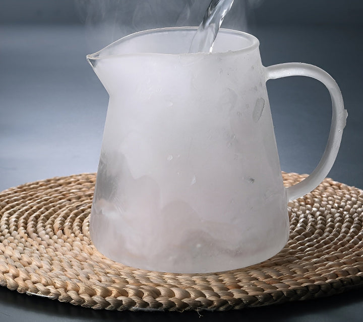 Varmeresistent tesett med borosilikatglass – med filter | Ideell for å brygge Luviknoomsterthe | Luvikno