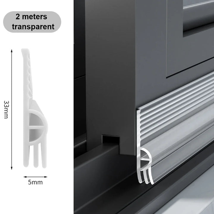 Luvikno | Dørforsegling SilentSeal Pro | PVC trekk stopper uten lim | Lydisolert & energibesparende | Vaskbar & tilpassbar