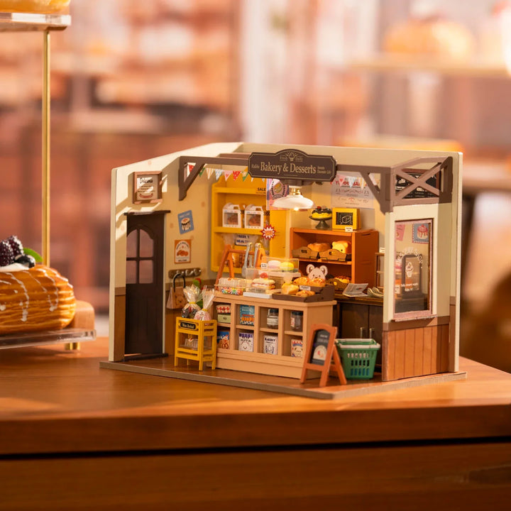 Miniatyr Kafé Tre AssemLuviknoy DIY Bakeri Sett | Luvikno