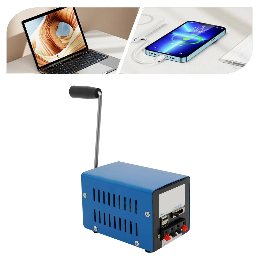 Luvikno | Mini Hand Dynamo USB Generator – Strøm uten nett