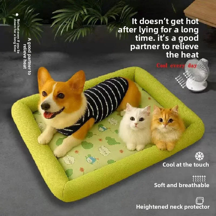 Luvikno | Kühlmatte Pawlino ChillPad | Sommermatte for hunder og katter | Pustende og fluffy | For små til store kjæledyr