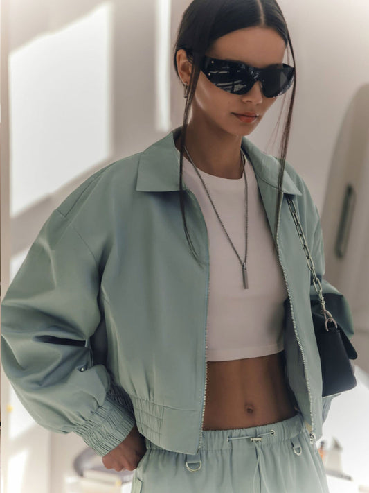 Luvik | Veste courte pour femmes en couleur menthe