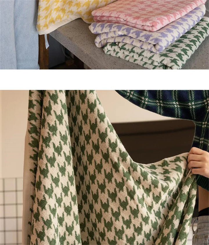 HoundLuxe Vintage Houndstooth Bomull Ansiktsklut Luvikno