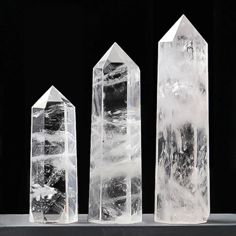 Luvikno | Krystall Obelisk Elaria | Naturlig Stein Healende Stein | For Meditasjon & Reiki | 4–8 cm