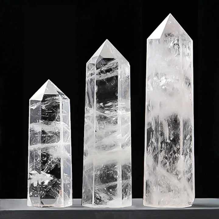 Luvikno | Krystall Obelisk Elaria | Naturlig Stein Healende Stein | For Meditasjon & Reiki | 4–8 cm