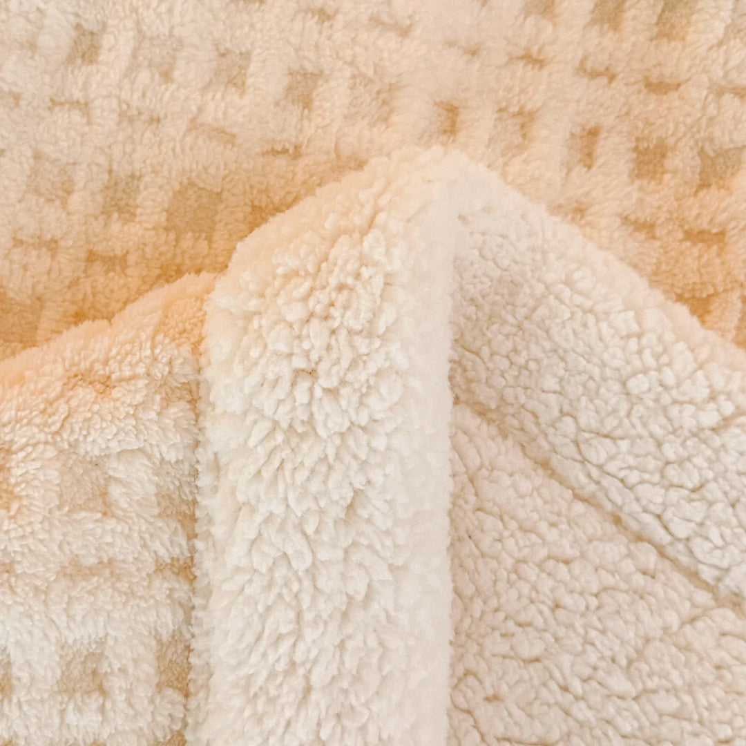 Vinter Drøm Teppet – Dobbel Lag Fleece Teppet med Lamull Utseende | Ultra Varmt, Mykt & Hudvennlig | For Sofa, Seng & Kalde Vinterdager Luvikno