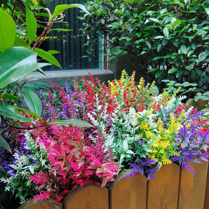 Luvikno | Florabell 12 Delt Sett Kunstig Lavendel | Kunstige Planter for Bryllup, Vaser, Garlands & Dekorasjon | For Innendørs & Utendørs