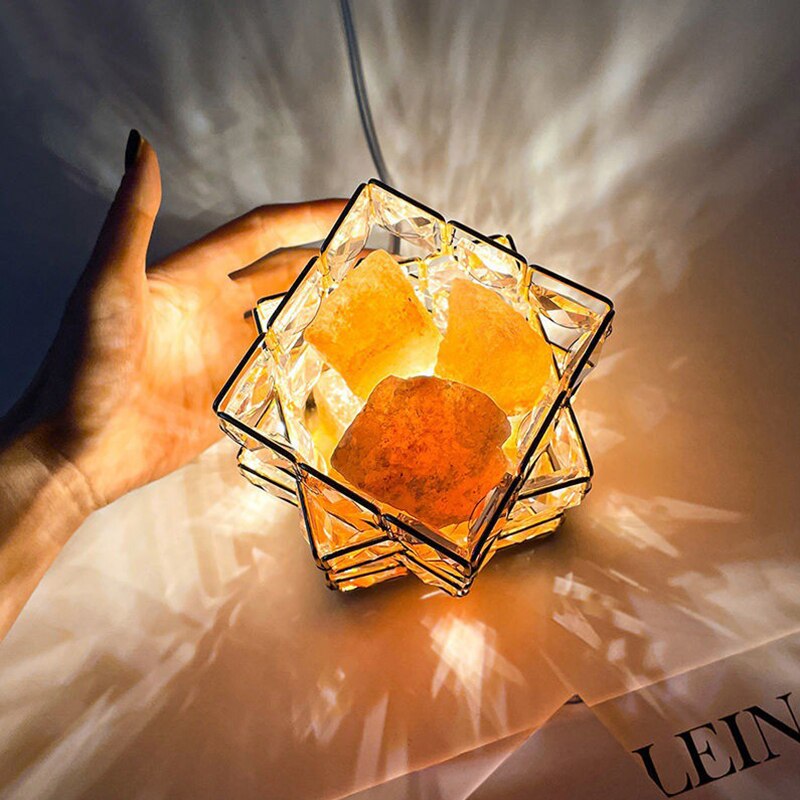 Crystal Room Mood Ambient Geo Shimmer Cube Light | Luvikno