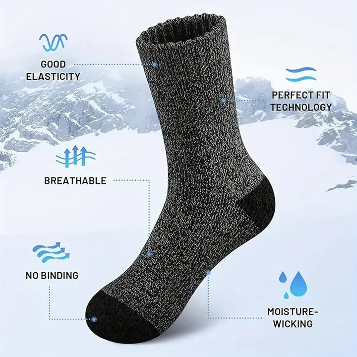 Luvikno | Ekstra varme merinoullsokker for fotturer Unisex 38-46