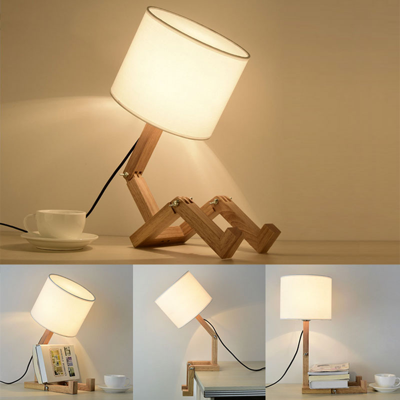 Thinker Tre roboter Moderne Nattlampe | Luvikno