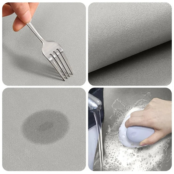 SafeStyle Nonslip Mat for Home – Modern Design & Washable Kunstleder | Luvikno
