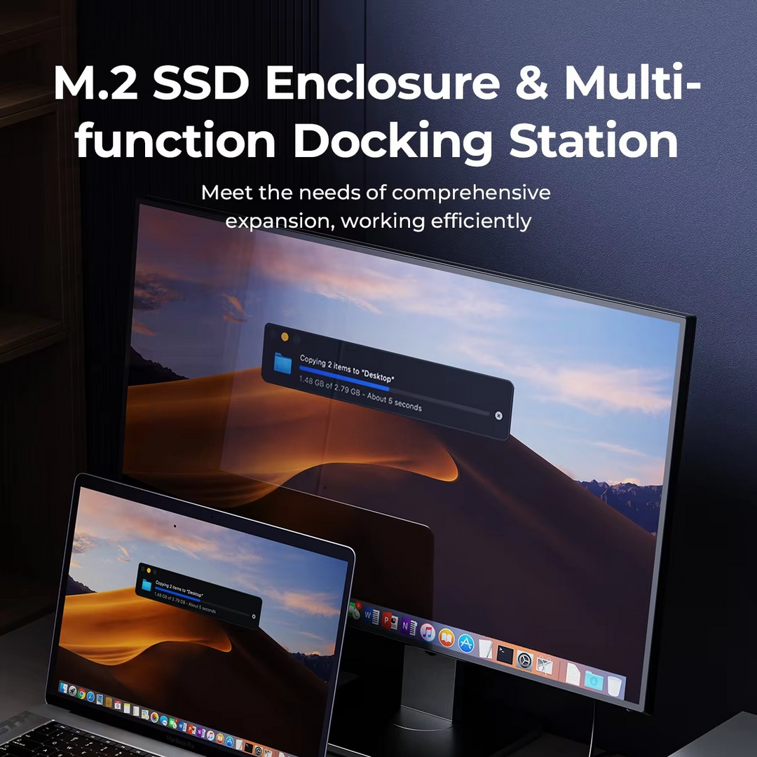 Luvikno | Ultimat USB-C Laptop Dockingstasjon med Integrert SSD Kabinett