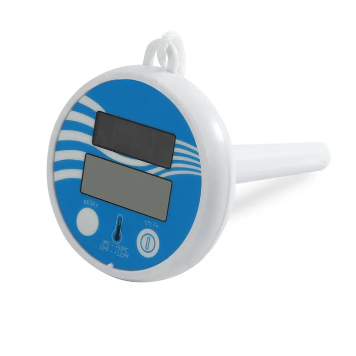 Luvikno | THERMAFLOAT Basseng termometer | Flytende vanntemometer for basseng og boblebad | Temperaturvisning 0–50 °C | Ristiff og værbestandig