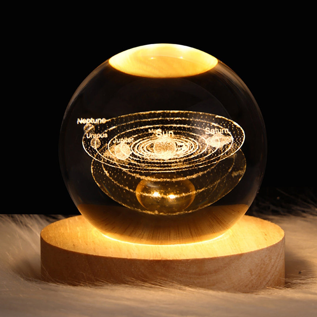 Crystal Light Ball – Fortryllende Glass Ambient Lys for Hjemmet Luvikno