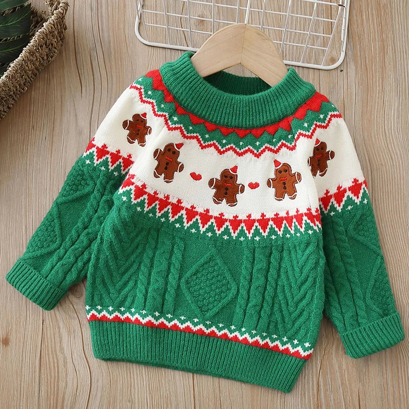 Luvik | Lasten neulepusero, jossa on nallekarhu - Pehmeä pörröpullover pojille ja tytöille