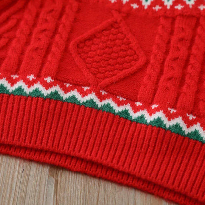 Luvik | Lasten neulepusero, jossa on nallekarhu - Pehmeä pörröpullover pojille ja tytöille